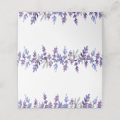 Waterverf Lavendel Flower Place Card Plaatskaartje (Buitenkant ongevouwen)
