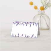 Waterverf Lavendel Flower Place Card Plaatskaartje (Achterkant)