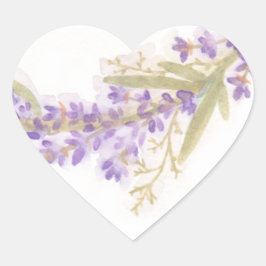 Waterverf Lavendel Flowers Sticker