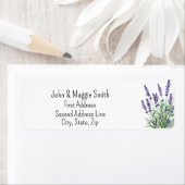 Waterverf Lavendel Garden Flower Art Etiket (Insitu)