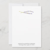 Waterverf Lavendel Gepersonaliseerde Notecards Notitiekaartje (Voorkant)