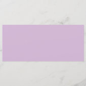 Waterverf lavendel & hout Essential Oil Blend Programmakaart (Achterkant)