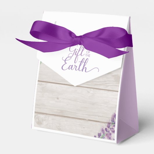 Waterverf Lavendel & Hout Etherische Oliën Klasse Bedankdoosjes (Voorkant Zijde)