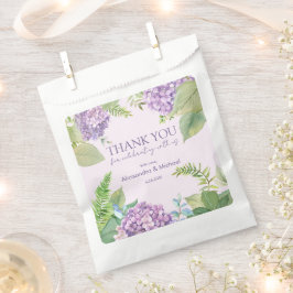 Waterverf Lavendel Hydrangea Trouw Dank Je Bedankzakje