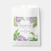 Waterverf Lavendel Hydrangea Trouw Dank Je Bedankzakje (Voorkant)