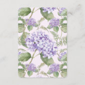 Waterverf Lavendel Hydrangea Varen Bladeren Bruilo Informatiekaartje (Achterkant)
