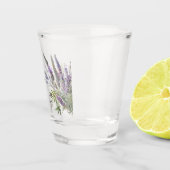 Waterverf Lavendel Koninklijke Bruidsdouche Shot Glas (Rechts)