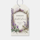 Waterverf Lavendel Koninklijke Bruidsontbijt Cadeaulabel (Voorkant)