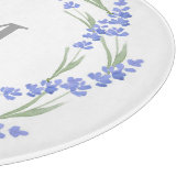 Waterverf Lavendel Krans  Snijplank (Hoek)
