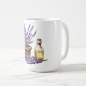 Waterverf Lavendel Mand Koffiemok (Voorkant rechts)