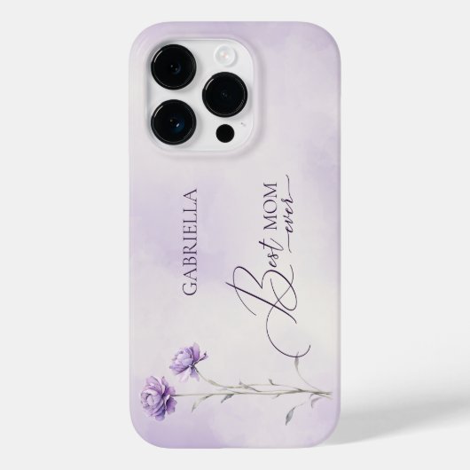 Waterverf Lavendel Meadow Wildflower Beste Mam Case-Mate iPhone Case (Achterkant)