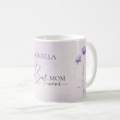 Waterverf Lavendel Meadow Wildflower Beste Mam Koffiemok (Voorkant rechts)