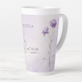 Waterverf Lavendel Meadow Wildflower Beste Mam Latte Mok (Rechterhoek)