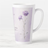 Waterverf Lavendel Meadow Wildflower Beste Mam Latte Mok (Rechts)