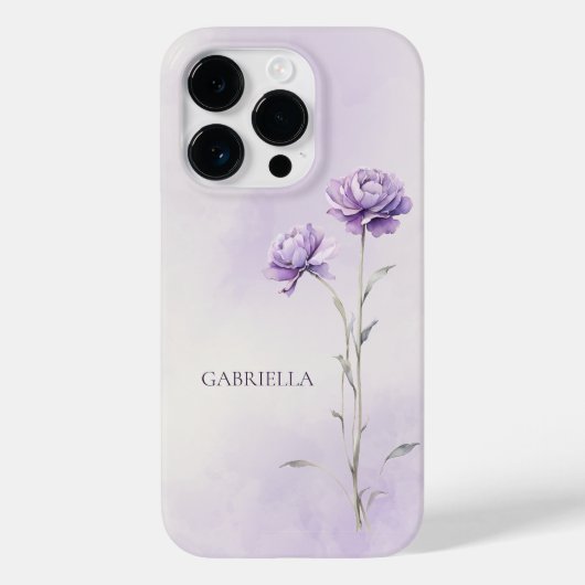 Waterverf Lavendel Meadow Wildflower Moederdag Case-Mate iPhone Case (Achterkant)