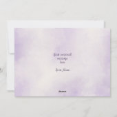 Waterverf Lavendel Meadow Wildflower Moederdag Feestdagenkaart (Achterkant)