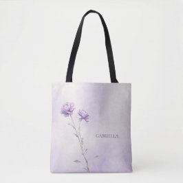 Waterverf Lavendel Meadow Wildflower Moederdag Tote Bag