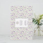 💜 Waterverf Lavendel Moderne zeepfolie (Staand voorkant)