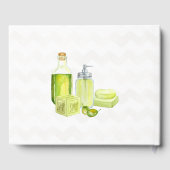 Waterverf Lavendel Olive Soap Badkamer Gastenboek (Achterkant)