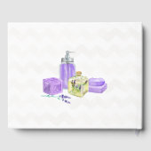 Waterverf Lavendel Olive Soap Badkamer Gastenboek (Achterkant)