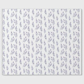 Waterverf lavendel op wit cadeaupapier (Vlak)