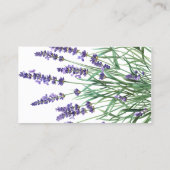 Waterverf lavendel Paarse lavendelbloemen Visitekaartje (Achterkant)