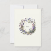 Waterverf Lavendel Regal RSVP-kaart RSVP Kaartje (Achterkant)