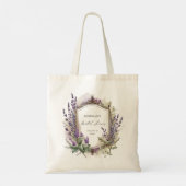 Waterverf Lavendel Regal Vrijgezellenfeest Tote Bag (Achterkant)