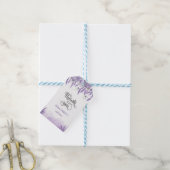 Waterverf Lavendel Sliert Lichtjes  Cadeaulabel (Met Touw)