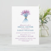 Waterverf Lavendel Vrijgezellenfeest Kaart (Staand voorkant)