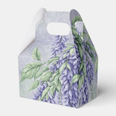 Waterverf Lavendel Wisteria Bruidsdouche Bedankdoosjes (Achterkant)