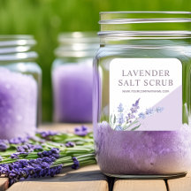 Waterverf Lavendel Zout Scrub Bloemig