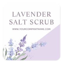 Waterverf Lavendel Zout Scrub Bloemig