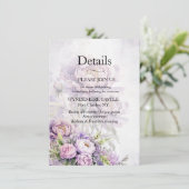 Waterverf Lavendelpioen Informatiekaartje (Staand voorkant)