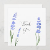 Waterverf Lavender Bedankkaart (Voorkant / Achterkant)