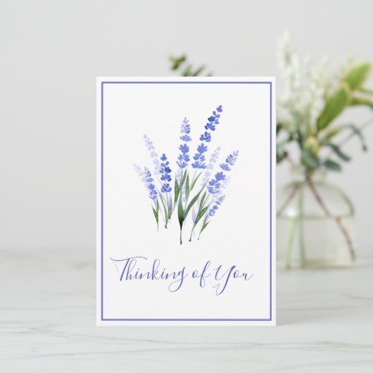 Waterverf Lavender Bouquet (Staand voorkant)