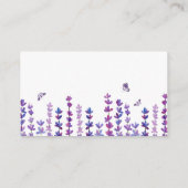 Waterverf Lavender Bouquet Book Request Informatiekaartje (Achterkant)