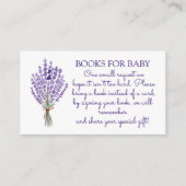 Waterverf Lavender Bouquet Book Request Informatiekaartje (Voorkant)