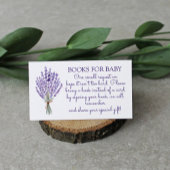 Waterverf Lavender Bouquet Book Request Informatiekaartje