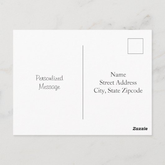 Waterverf Lavender Bouquet Briefkaart (Achterkant)