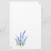 Waterverf Lavender Bouquet Briefpapier (Voorkant / Achterkant)