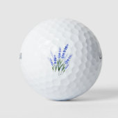 Waterverf Lavender Bouquet Golfballen (Voorkant)