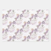 Waterverf Lavender Bouquet Inpakpapier Vel (Voorkant 2)