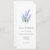 Waterverf Lavender Bouquet Kaart (Voorkant / Achterkant)