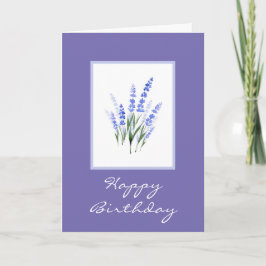 Waterverf Lavender Bouquet Kaart