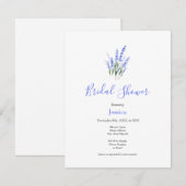 Waterverf Lavender Bouquet Kaart (Voorkant / Achterkant)