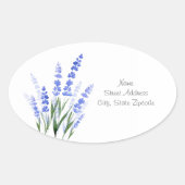 Waterverf Lavender Bouquet Labels (Voorkant)