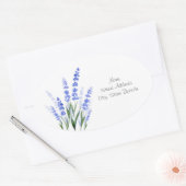 Waterverf Lavender Bouquet Labels (Envelop)