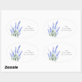 Waterverf Lavender Bouquet Labels (Vel)