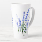Waterverf Lavender Bouquet Latte Mok (Rechterhoek)